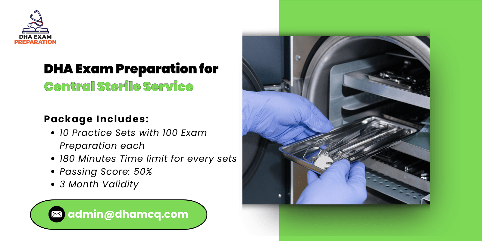 DHA Exam Preparation for Central Sterile Service