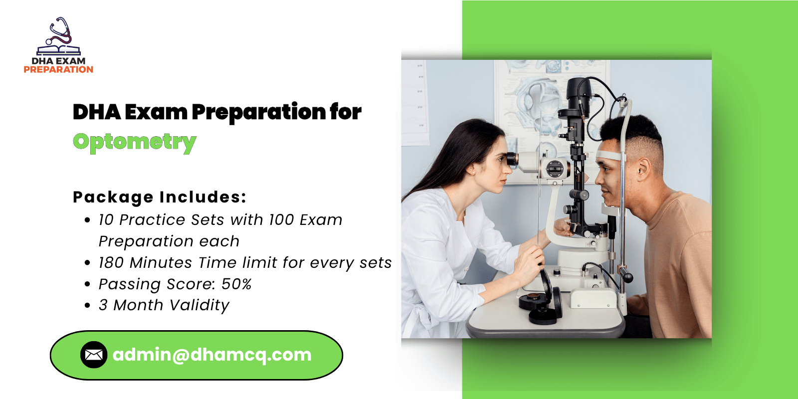 DHA Exam Preparation for Optometry