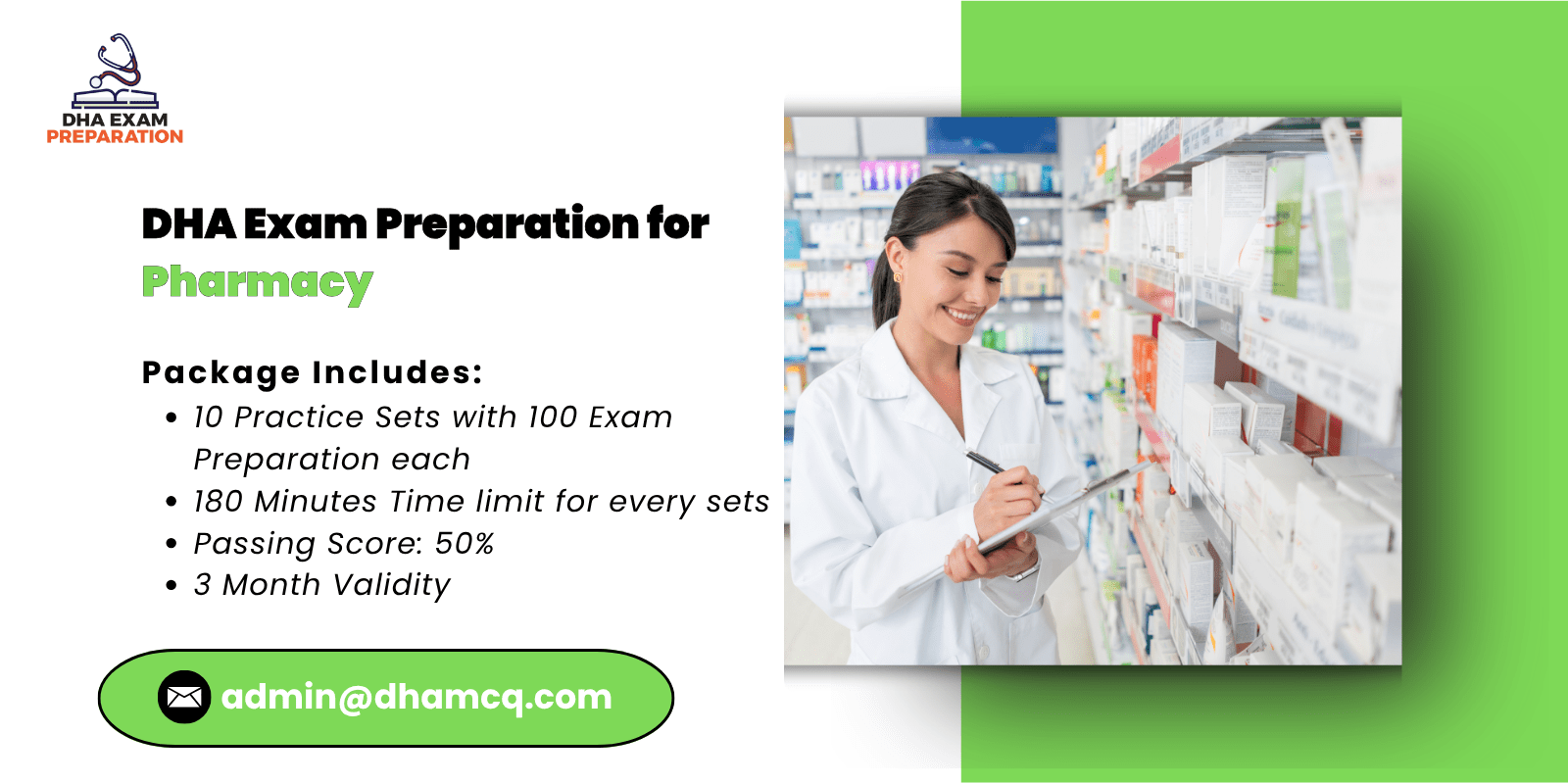 DHA Exam Preparation for Pharmacy