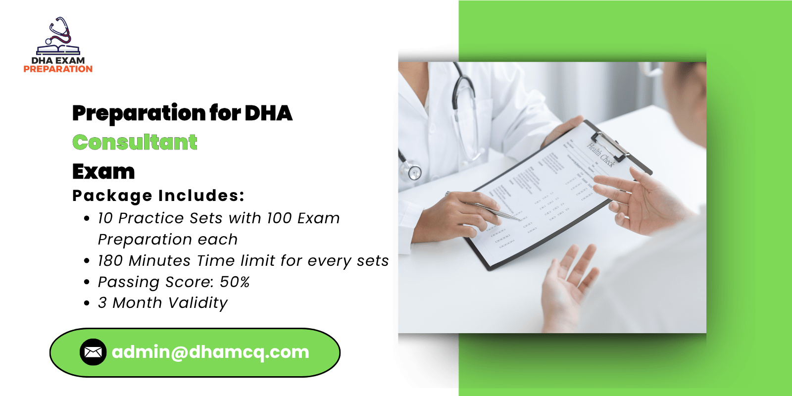 Preparation for DHA Consultant Exam