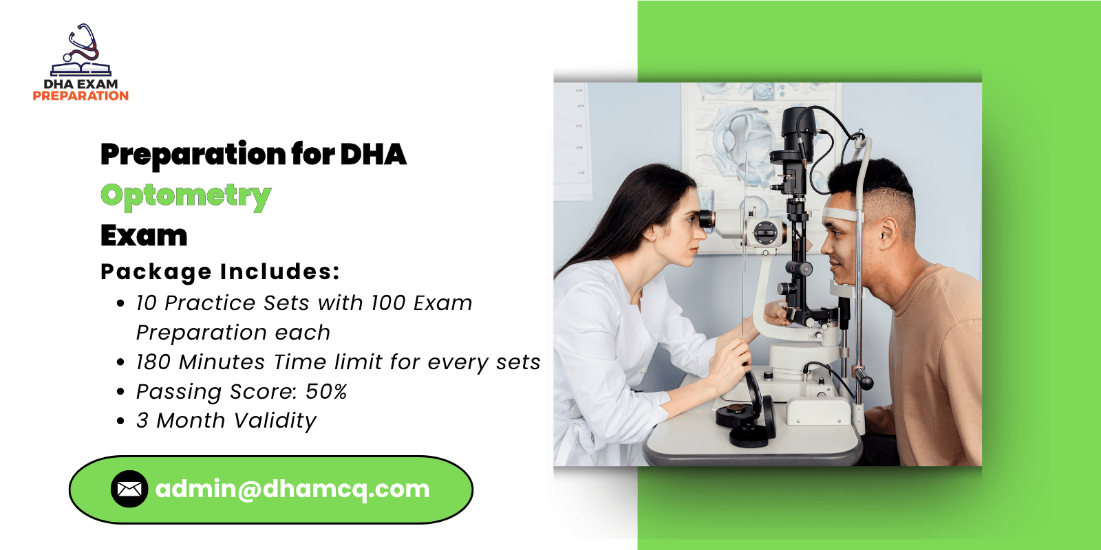 Preparation for DHA Optometry Exam