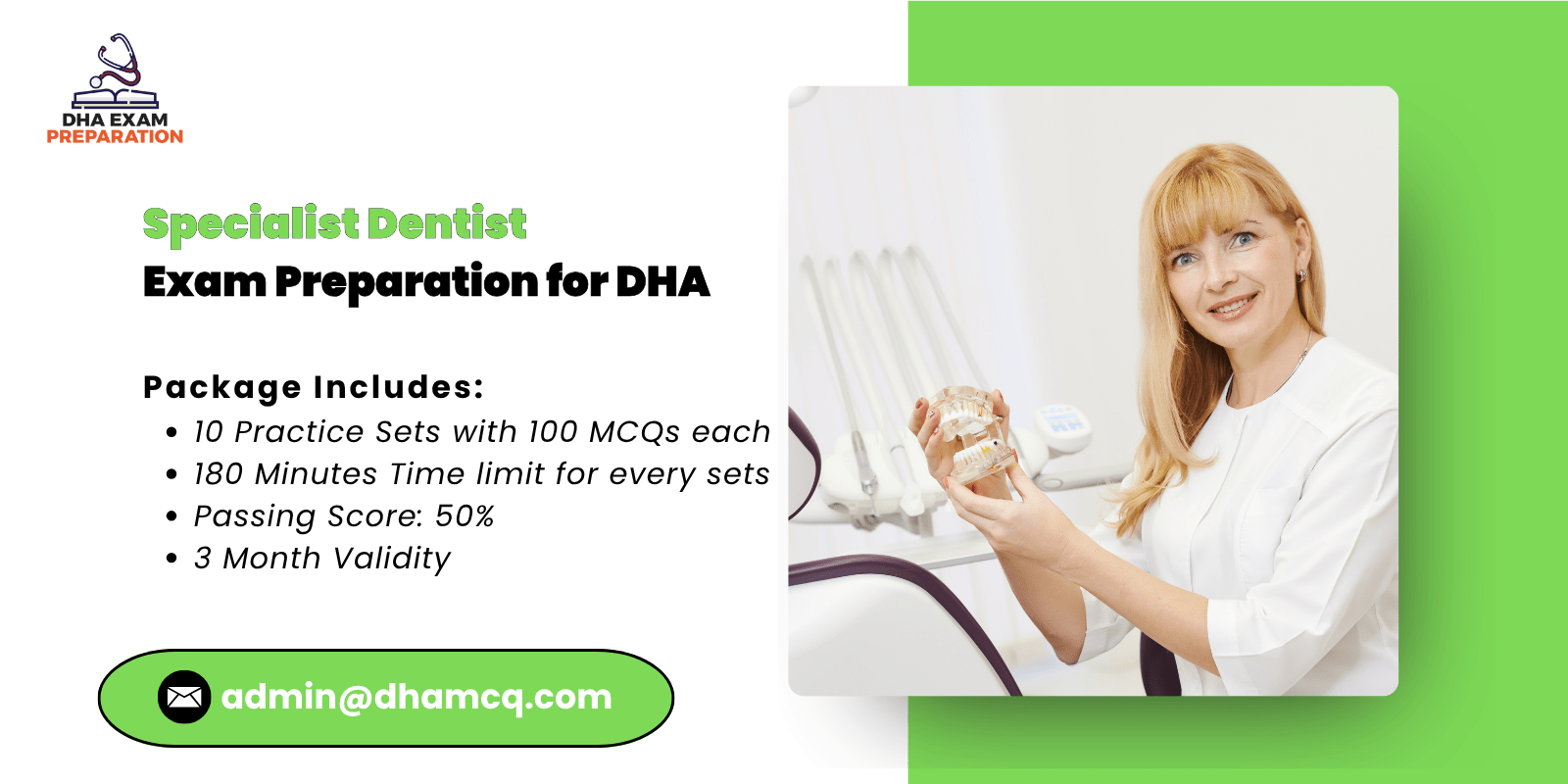 Specialist Dentist Exam Preparation for DHA