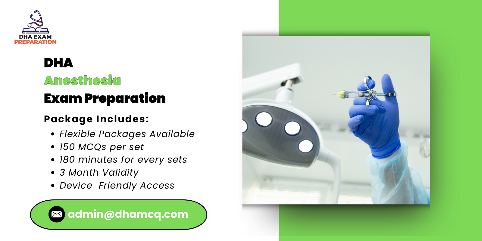 DHA Anesthesia Exam Preparation