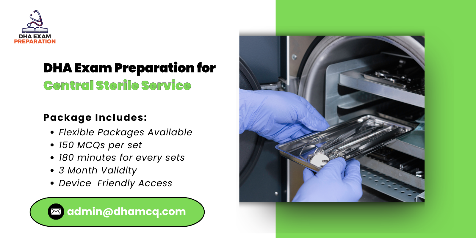 DHA Exam Preparation for Central Sterile Service