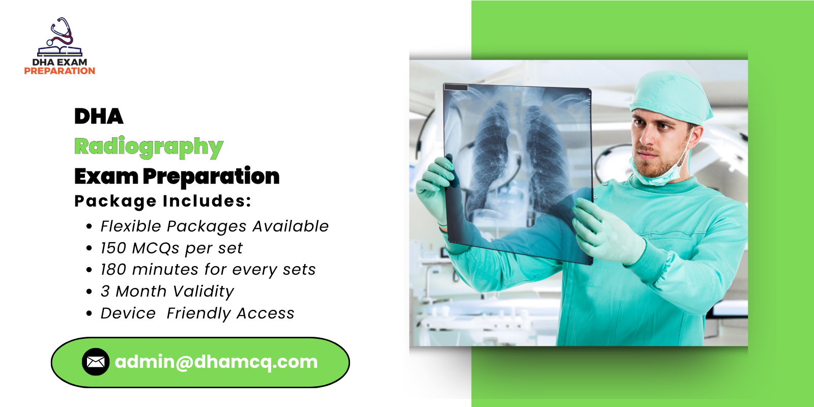 DHA Radiography Exam Preparation
