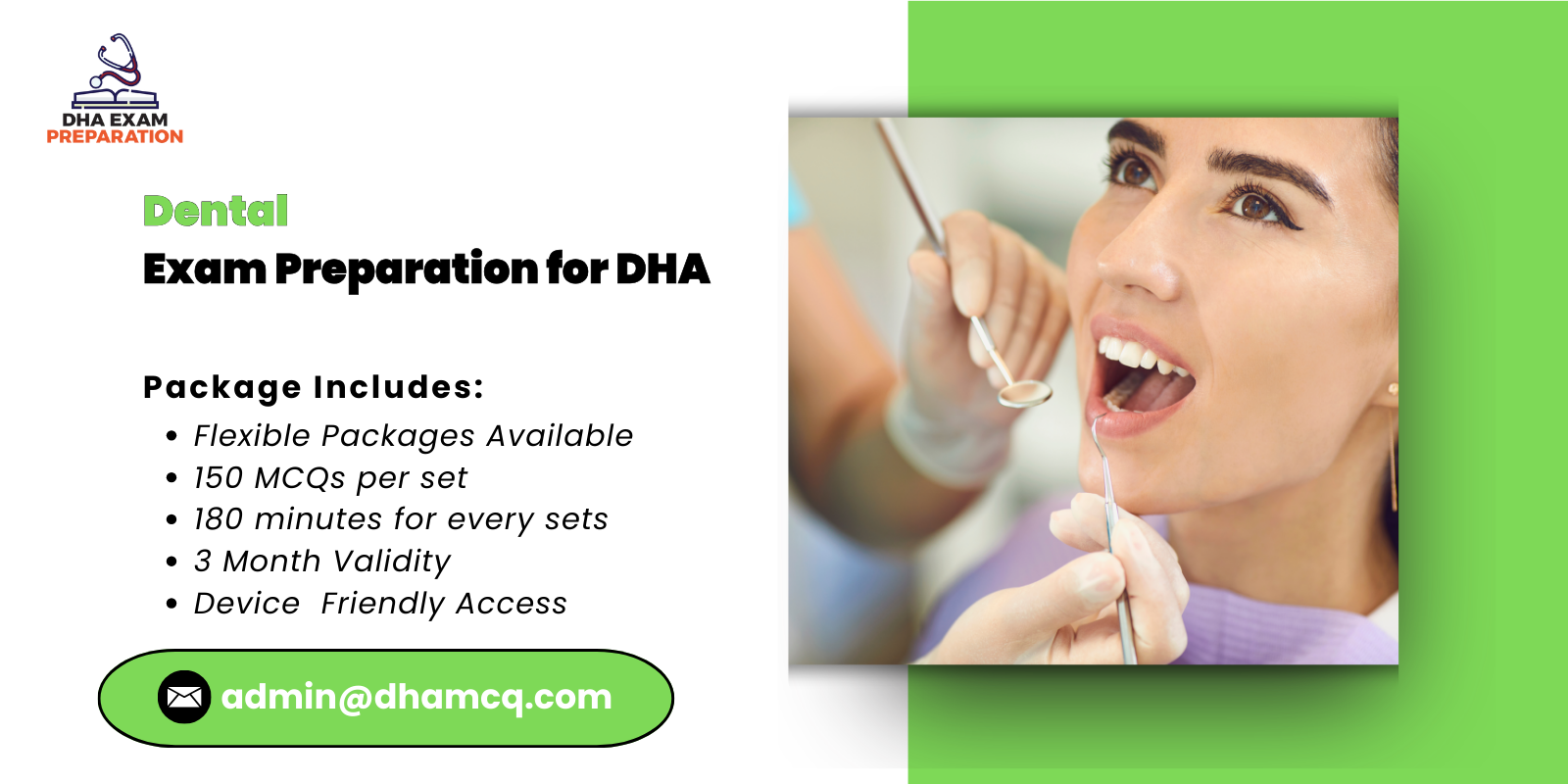 Dental Exam Preparation for DHA