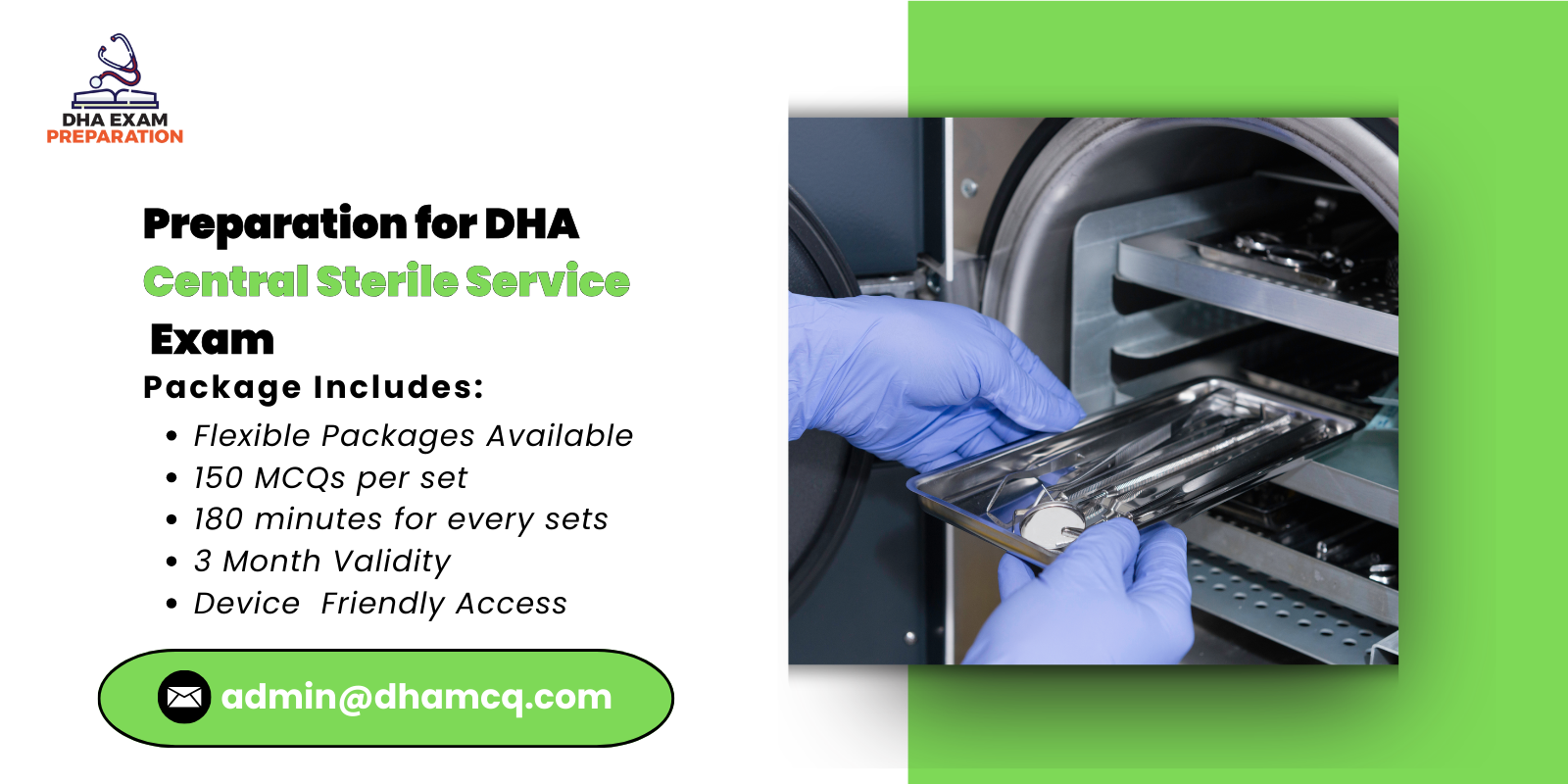 Preparation for DHA Central Sterile Service Exam