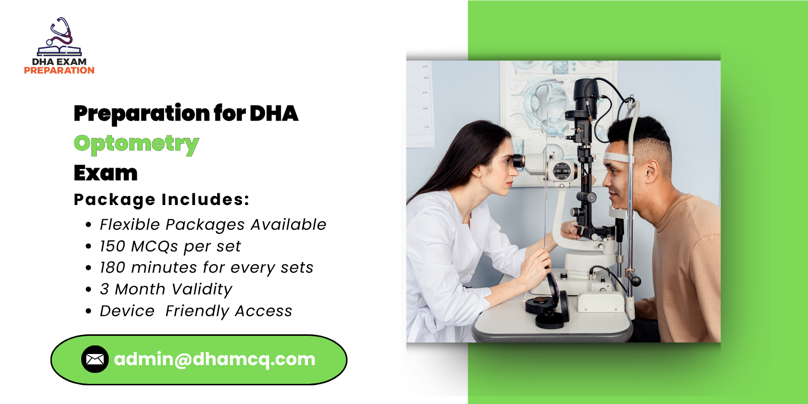 Preparation for DHA Optometry Exam