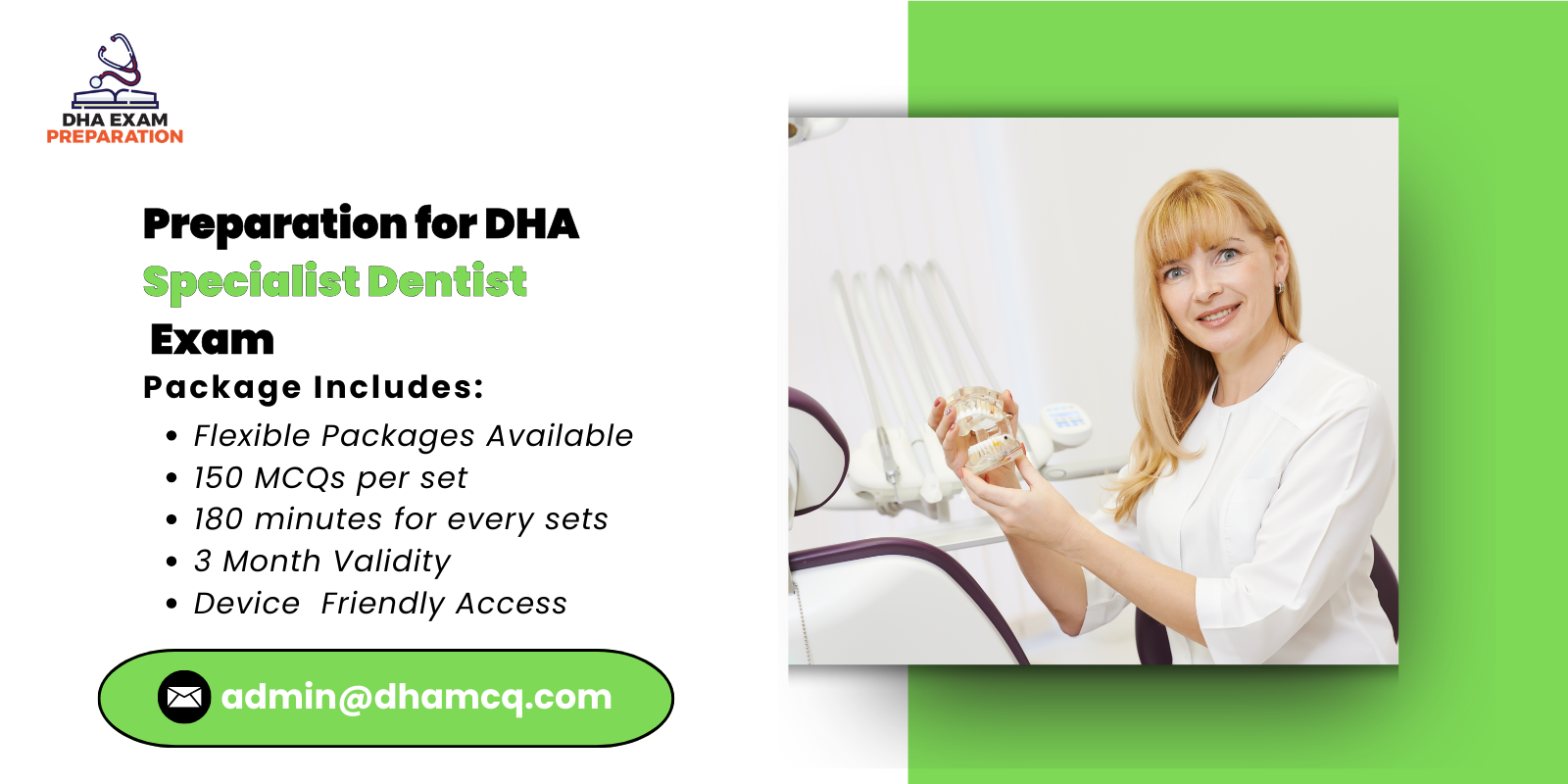 Preparation for DHA Specialist Dentist Exam