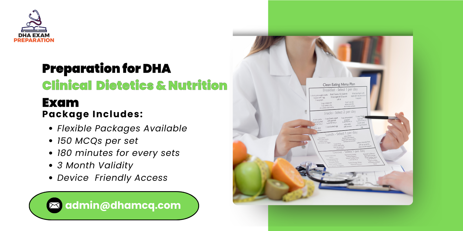 Preparation for DHA Clinical Dietetics Nutrition Exam